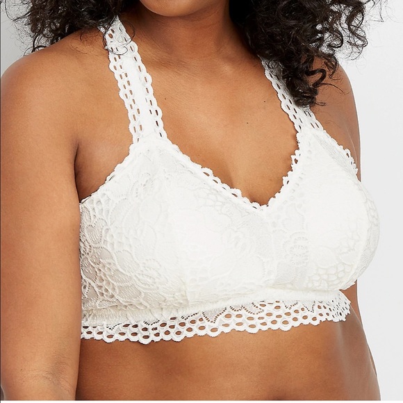 plus size padded bralette